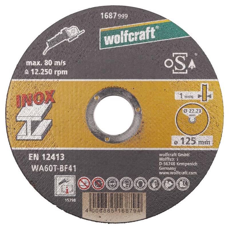 Metalli lõikeketas 125x1,0x22,23 WA60T-BF41 10tk