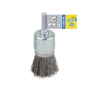 Steel Wire End Brush Ø25mm, round shank