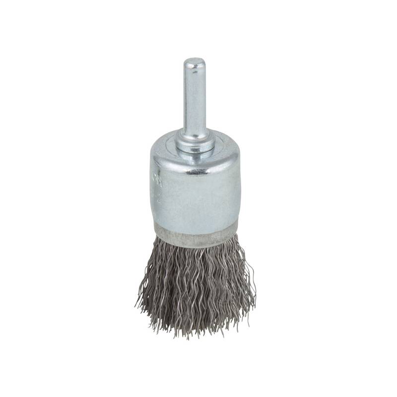Steel Wire End Brush Ø25mm, round shank