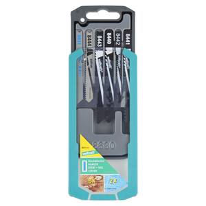 Jigsaw Blade Set 10 Pcs., U-shank for wood and metal