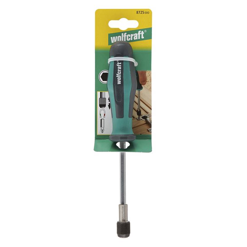 Hand Screwdriver With Bit Socket, Long