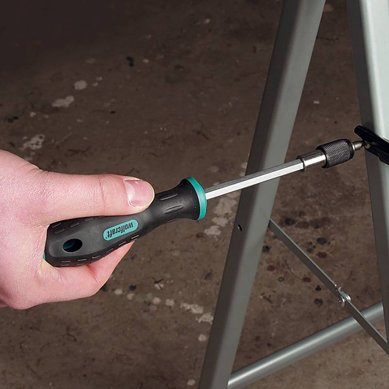 Hand Screwdriver With Bit Socket, Long