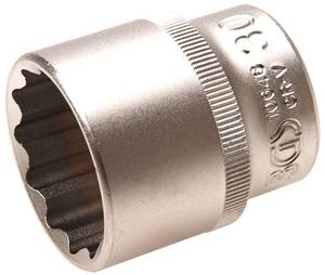 Socket, 12-point | 12.5 mm (1/2") Drive | 30 mm