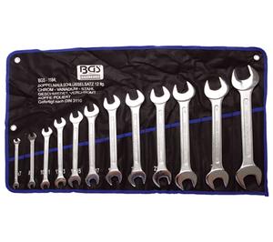 Double Open End Spanner Set | 6x7 - 30x32 mm | 12 pcs.