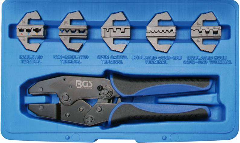 Crimping Tool Set with 5 Pairs of Jaws