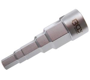 Astmeline võti 3/8"-7/16"-1/2" + 16-21mm ", 1/2" pesaga