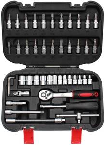 Socket Set | 6.3 mm (1/4") Drive | 46 pcs.