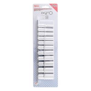 Padrunvõtmete komplekt 3/8" 11 osa 8-19mm pikad