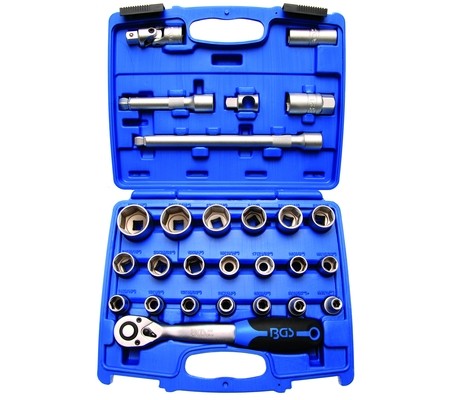 Padrunvõtmete komplekt 1/2" 27 osa 8-32mm