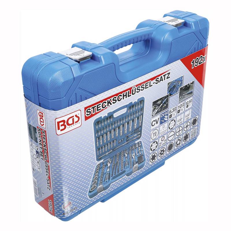 192-piece Socket and Bit Set (Imperial Sizes), 1/4", 3/8", 1/2"
