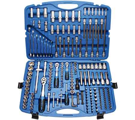 Padrunvõtmete komplekt 1/4" + 3/8" + 1/2" 213 osa *