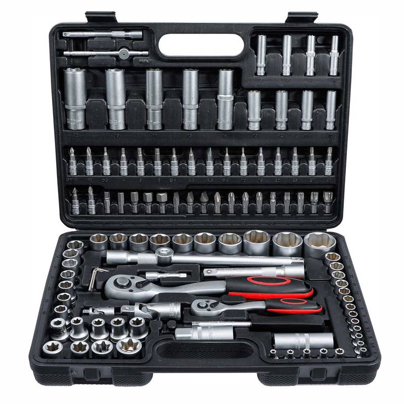 Padrunvõtmete komplekt 1/4" + 1/2" 108 osa **