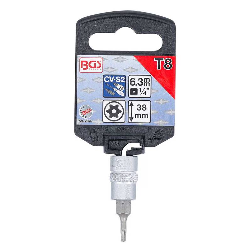 Padrunotsik 1/4" auguga TORX T8