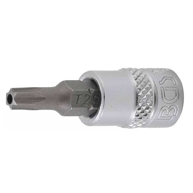Bit Socket | 6.3 mm (1/4") Drive | T-Star tamperproof (for Torx) T25
