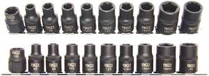 Jõupadrunite 1/2" komplekt 10 osa hoidikul