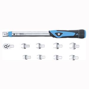 Dünamomeetervõtme komplekt 1/4" 10 - 50 Nm 10 osa