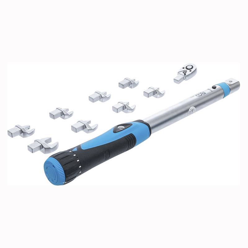 Dünamomeetervõtme komplekt 1/4" 10 - 50 Nm 10 osa