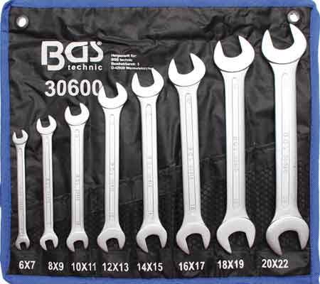 Double Open End Spanner Set | 6 - 22 mm | 8 pcs.