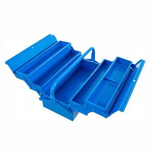 Metal Tool Box | empty | 420 x 200 x 200 mm | 5 Compartments