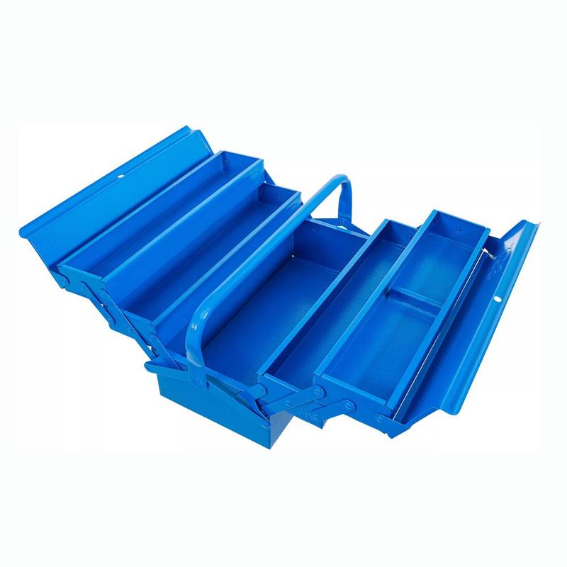 Metal Tool Box | empty | 420 x 200 x 200 mm | 5 Compartments