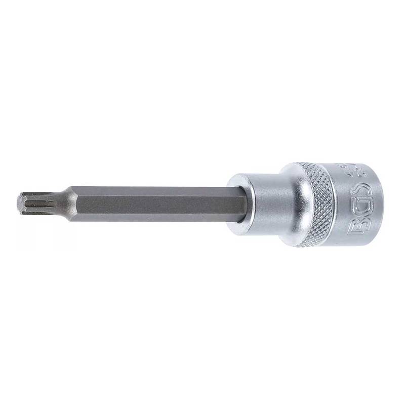 Bit Socket | length 100 mm | 12.5 mm (1/2") Drive | Spline (for RIBE) | M6