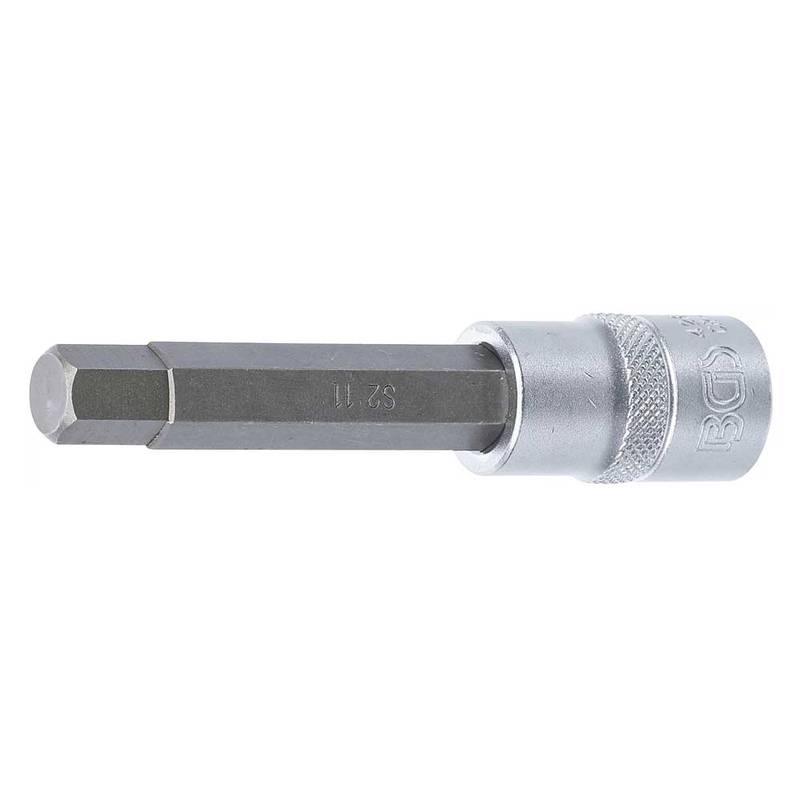 Bit Socket | length 100 mm | 12.5 mm (1/2") Drive | internal Hexagon 11 mm