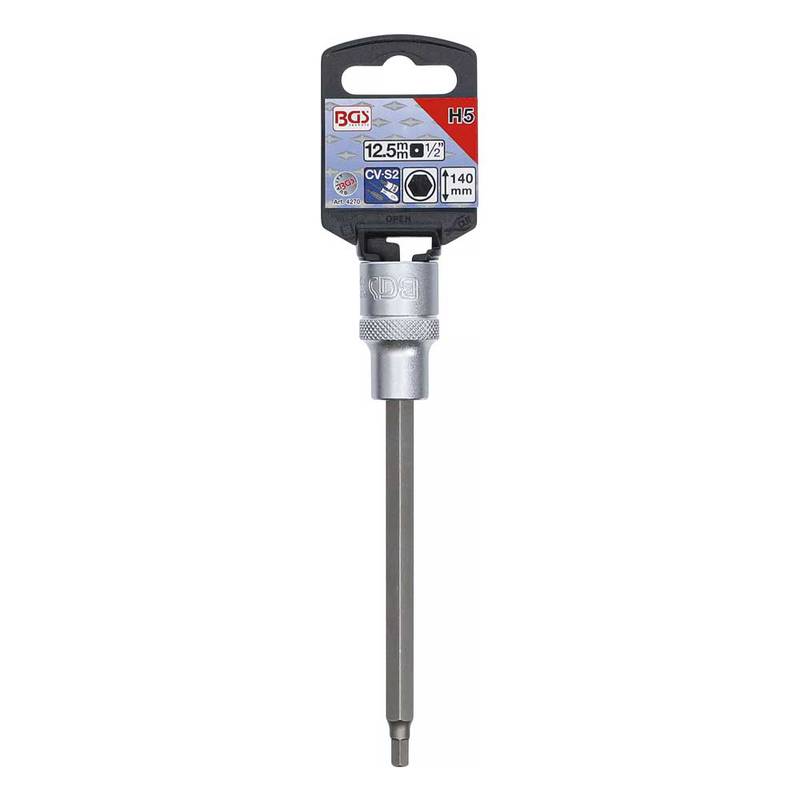 Padrunotsik 1/2" kuuskant 5mm pikkus 140mm *
