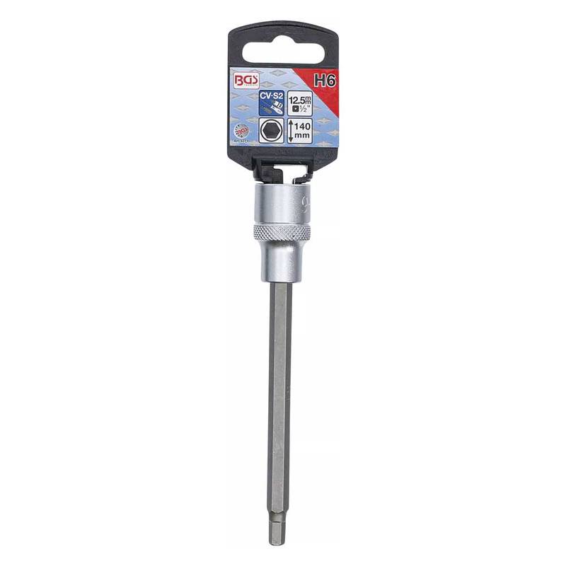 Padrunotsik 1/2" kuuskant 6mm pikkus 140mm