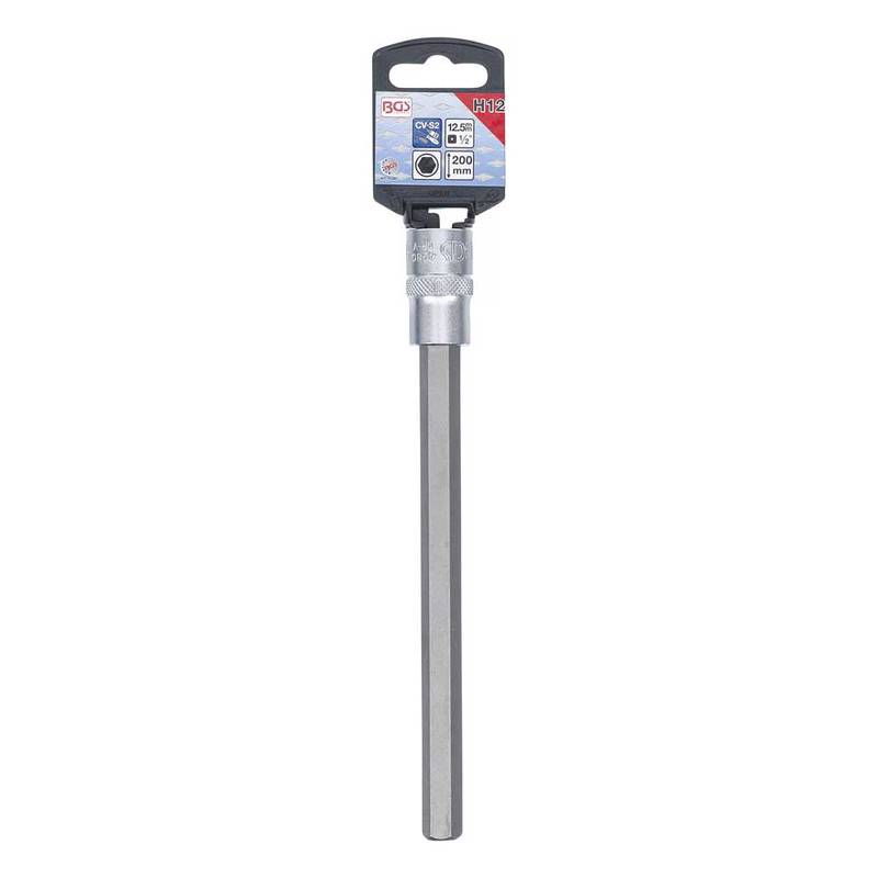 Bit Socket | length 200 mm | 12.5 mm (1/2") Drive | internal Hexagon 12 mm