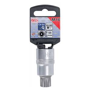 Bit Socket | 12.5 mm (1/2") Drive | Spline tamperproof (for XZN) M16