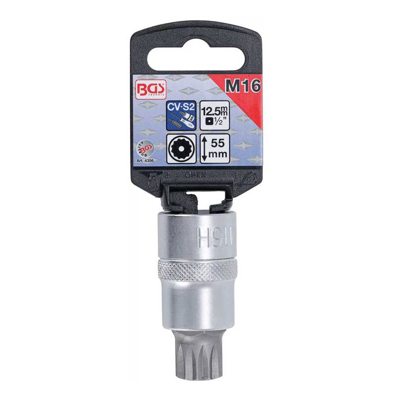Bit Socket | 12.5 mm (1/2") Drive | Spline tamperproof (for XZN) M16