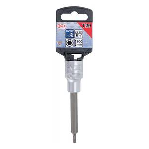 Bit Socket | length 100 mm | 12.5 mm (1/2") Drive | T-Star (for Torx) T20