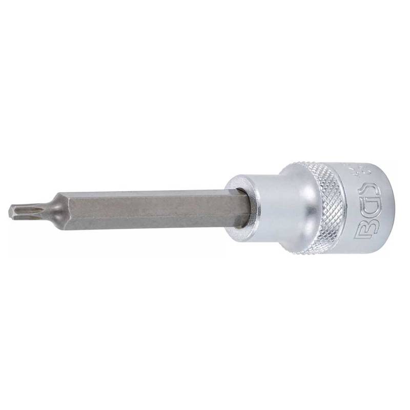 Bit Socket | length 100 mm | 12.5 mm (1/2") Drive | T-Star (for Torx) T20