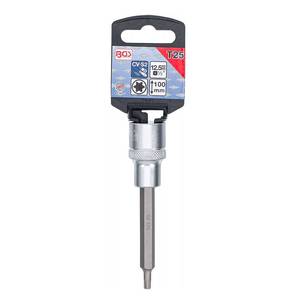 Bit Socket | length 100 mm | 12.5 mm (1/2") Drive | T-Star (for Torx) T25