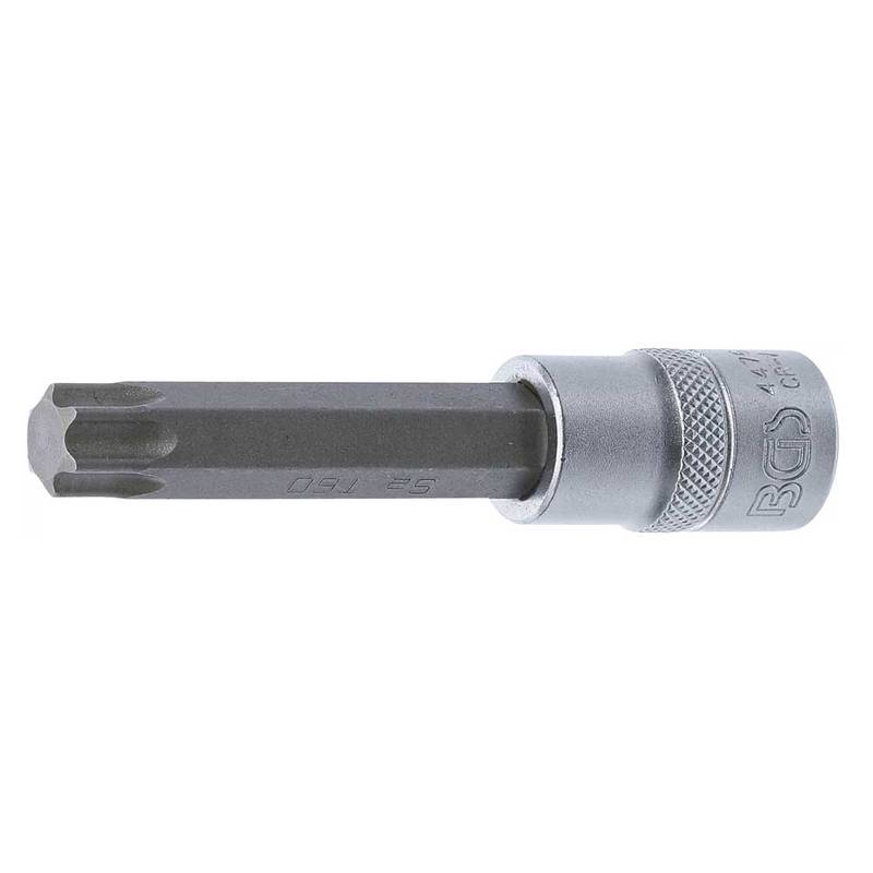 Bit Socket | length 100 mm | 12.5 mm (1/2") Drive | T-Star (for Torx) T60
