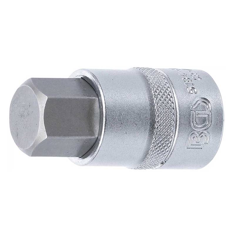 Bit Socket | 12.5 mm (1/2") | internal Hexagon 19 mm