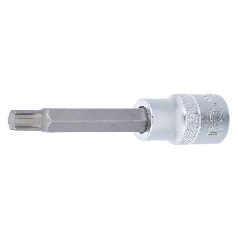 Bit Socket | length 100 mm | 12.5 mm (1/2") Drive | Spline (for RIBE) | M9