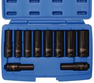 Jõupadrunite komplekt 1/2" 10 osa 10-24mm pikad