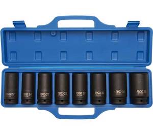 8-piece 3/4" Impact Socket Set, 22-38 mm, extra deep
