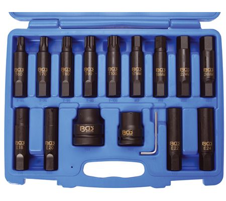 16-piece XXL Bit Set 3/4" + 1"