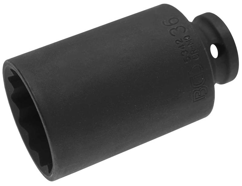 Jõupadrun 1/2" 36mm pikk 12-kant
