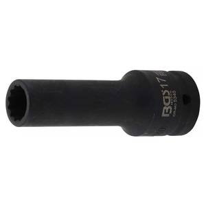 Impact Socket 12-point, deep | 20 mm (3/4") Drive | 17 mm