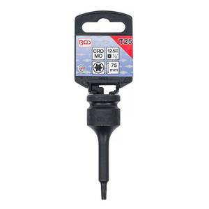 Jõupadrun-otsik 1/2" TORX T25 x 75mm