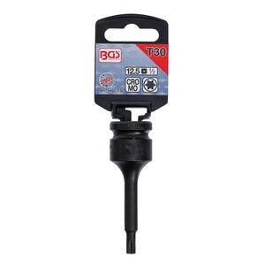 Jõupadrun-otsik 1/2" TORX T30 x 75mm