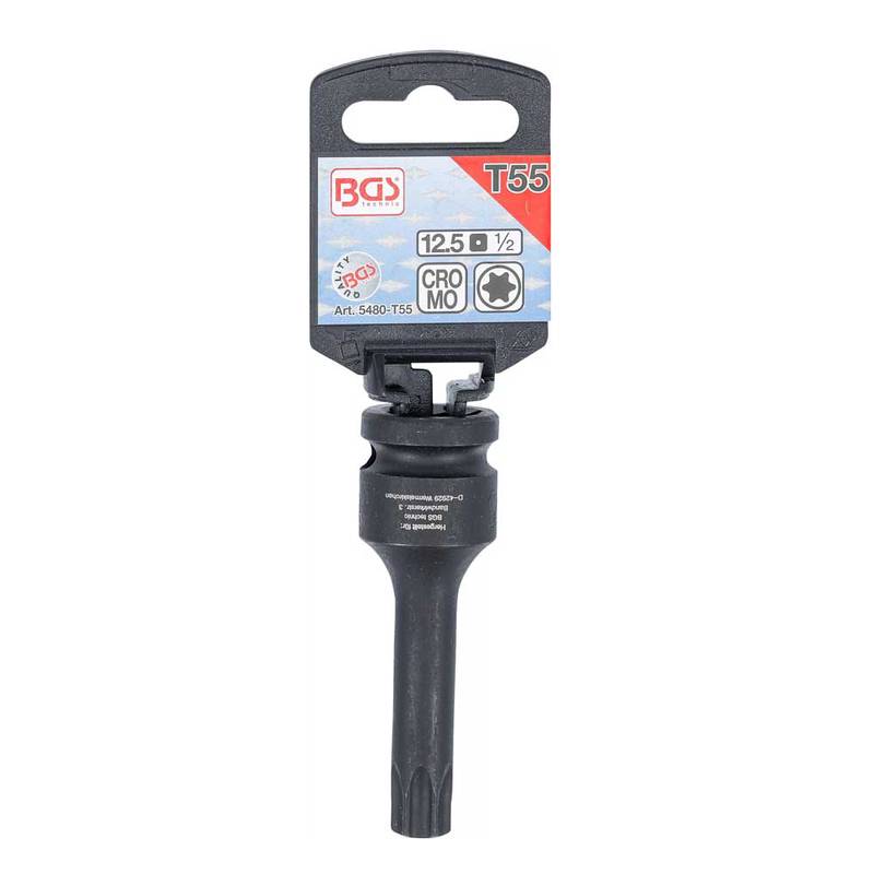 Jõupadrun-otsik 1/2" TORX T55 x 75mm *