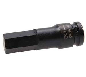 Impact Bit Socket | 12.5 mm (1/2") Drive | internal Hexagon 17 mm