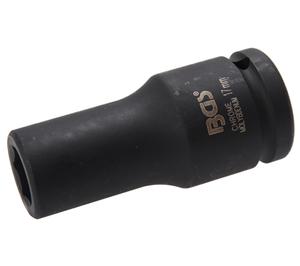 Impact Socket Hexagon, deep | 20 mm (3/4") Drive | 17 mm