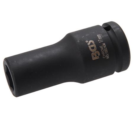 Impact Socket Hexagon, deep | 20 mm (3/4") Drive | 17 mm