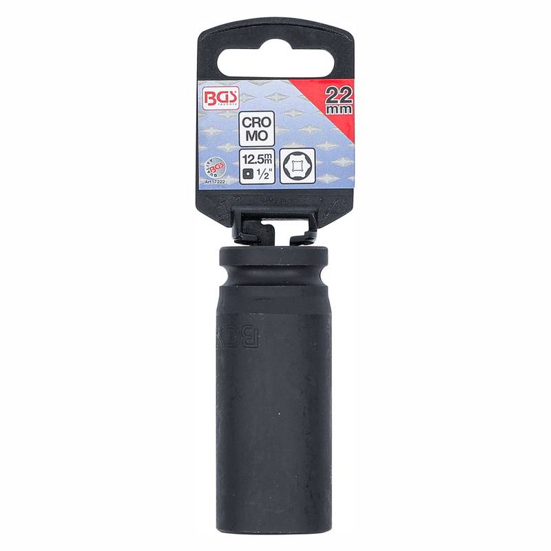 Jõupadrun 1/2" pikk 22mm x 78mm CrMo