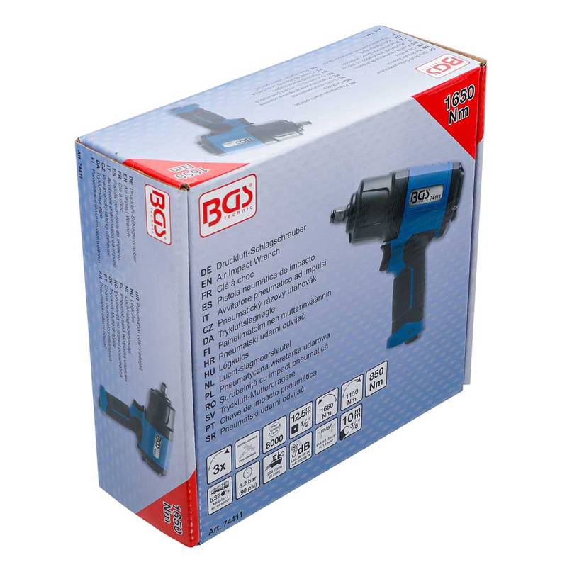 Air Impact Wrench | 12.5 mm (1/2") | 1650 Nm